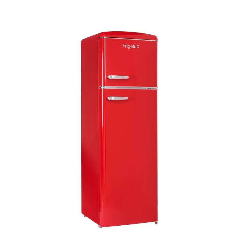 Retro Vintage Rødt 2-dørs Køleskab RFDP246RRA++ 245L - FrigeluX