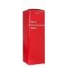 Retro Vintage Rødt 2-dørs Køleskab RFDP246RRA++ 245L - FrigeluX