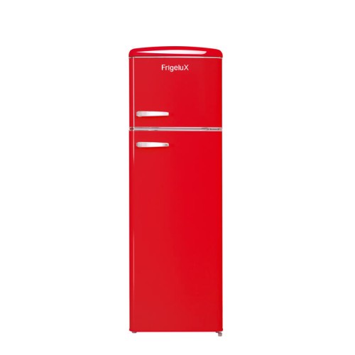 Retro Vintage Rødt 2-dørs Køleskab RFDP246RRA++ 245L - FrigeluX