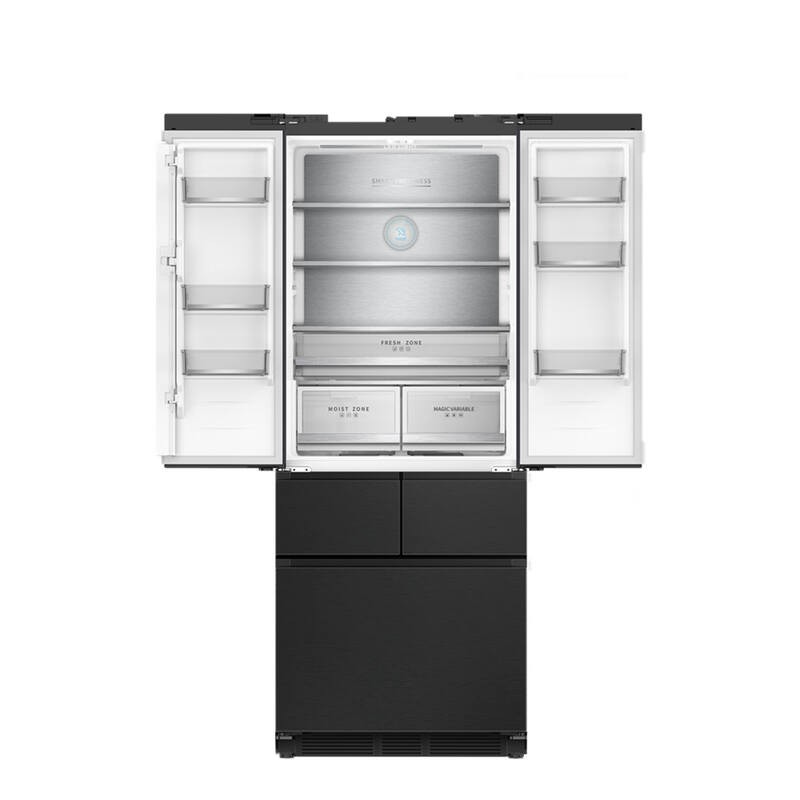 Sort French Door Køle-Fryseskab FRD190XBI 413L - FrigeluX