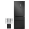 Sort French Door Køle-Fryseskab FRD190XBI 413L - FrigeluX