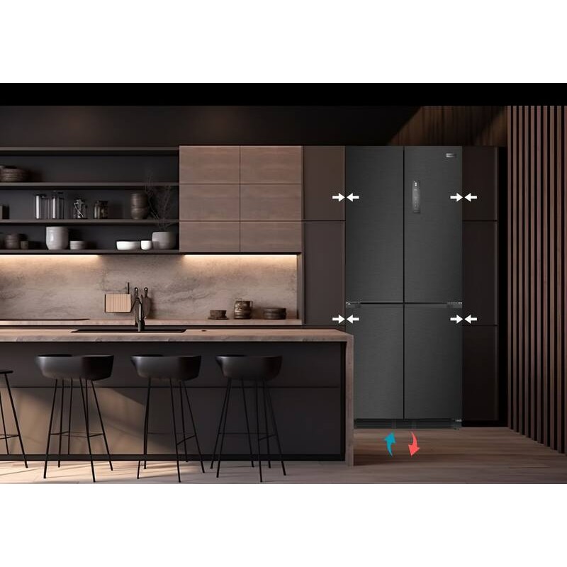 Side by Side Refrigerator Black MTD190XBI 466L - FrigeluX