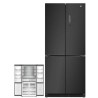 Side by Side Refrigerator Black MTD190XBI 466L - FrigeluX