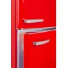 Retro Vintage Rødt 2-dørs Køleskab RFDP246RRA++ 245L - FrigeluX